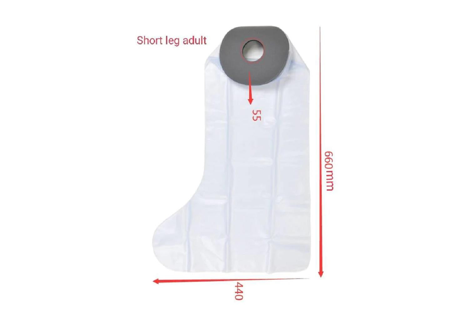 Hemmka Health Waterproof Cast Protector | Short Leg | Neoprene Seal-2