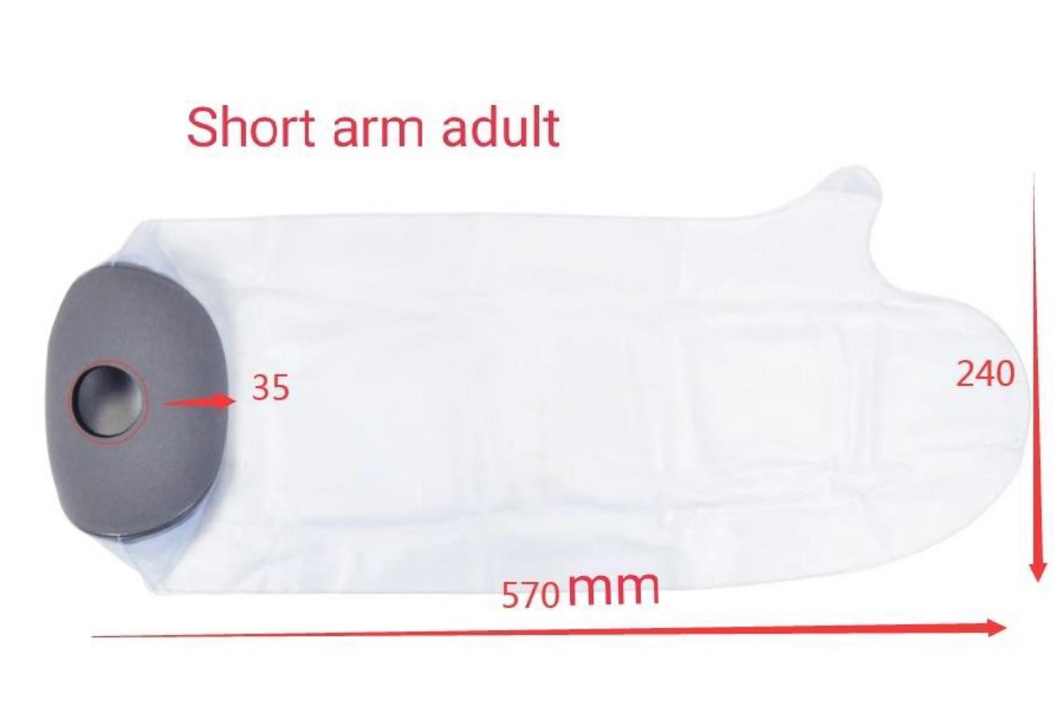 Hemmka Health Waterproof Cast Protector | Short Arm | Neoprene | Adult Short Arm Size-2