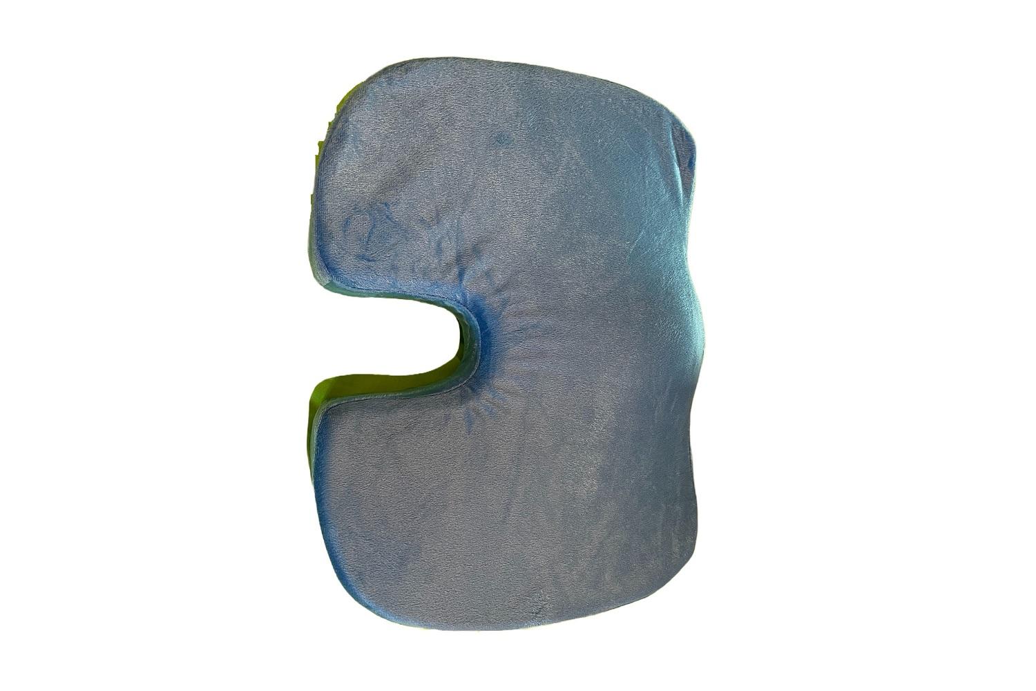 Hemmka Health Memory Foam Coccyx Cushion | Pressure Relief Cushion | Velvet Cover | Standard Size-2