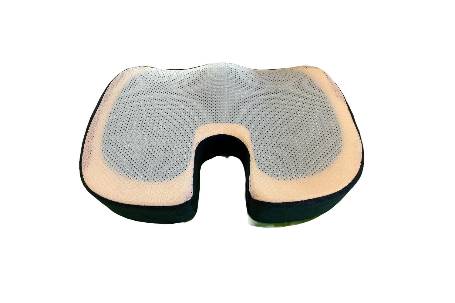 Hemmka Health Coccyx Cushion With Cooling Gel Memory Foam | Posture Help | Memory Foam | Standard Size
