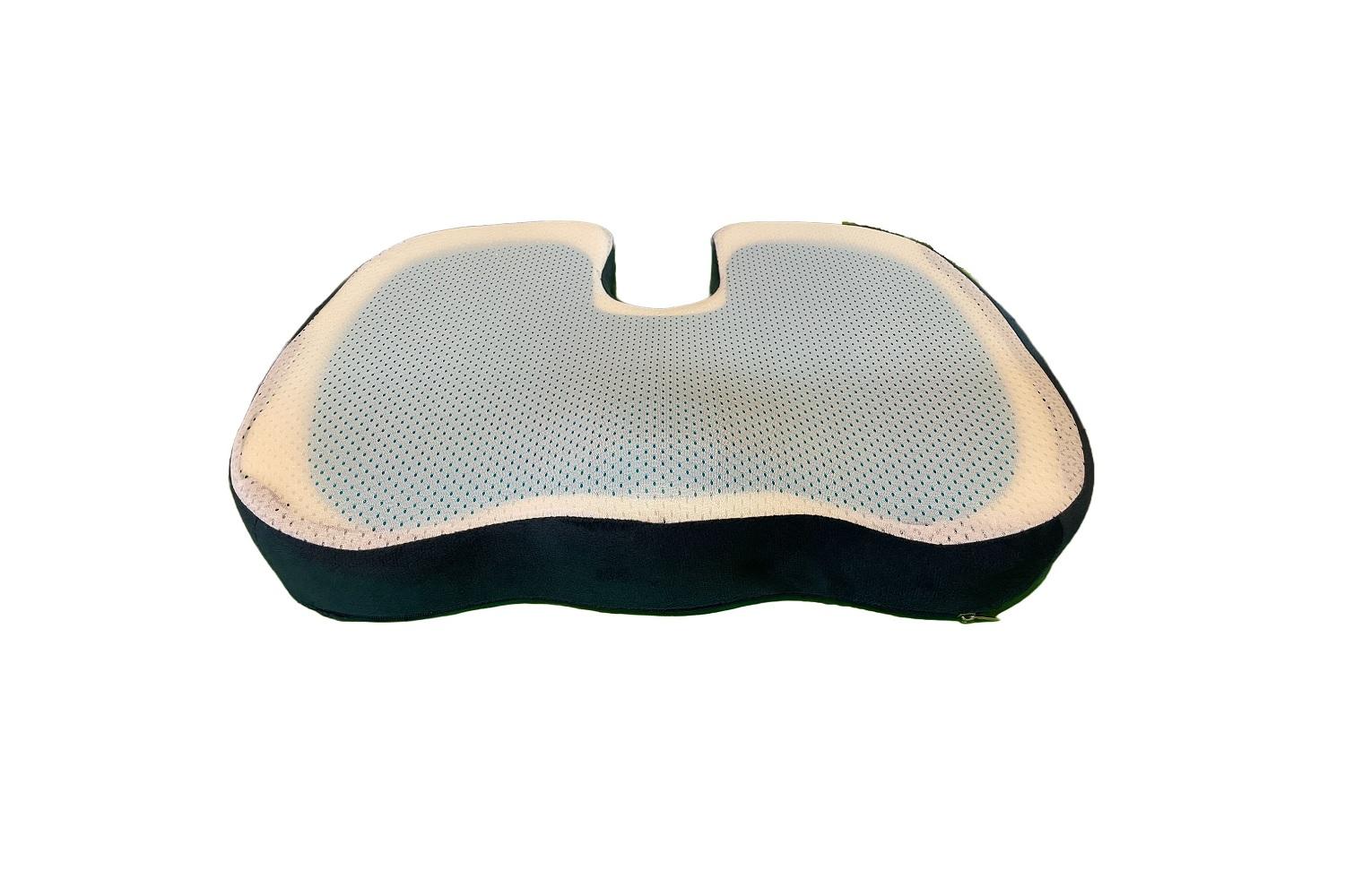 Hemmka Health Coccyx Cushion With Cooling Gel Memory Foam | Posture Help | Memory Foam | Standard Size-2