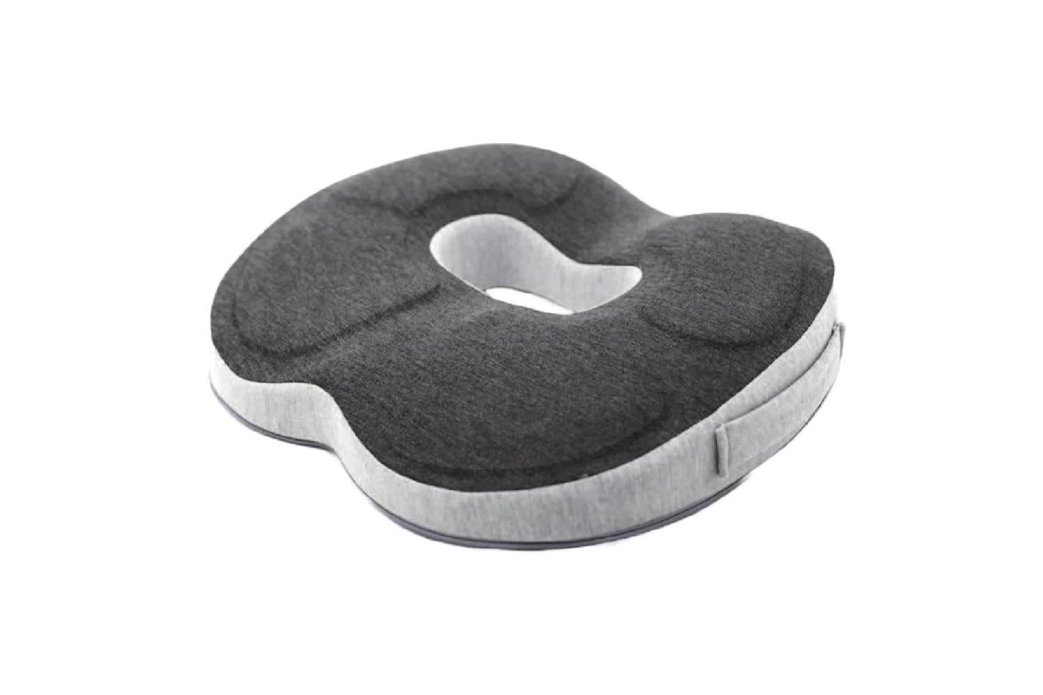 Hemmka Health Breathable Anatomical Ring Coccyx Cushion | Relief And Comfort Pillow | Sweatshirt Fabric / 3d & 4d Mesh | 44x39x8x4cm