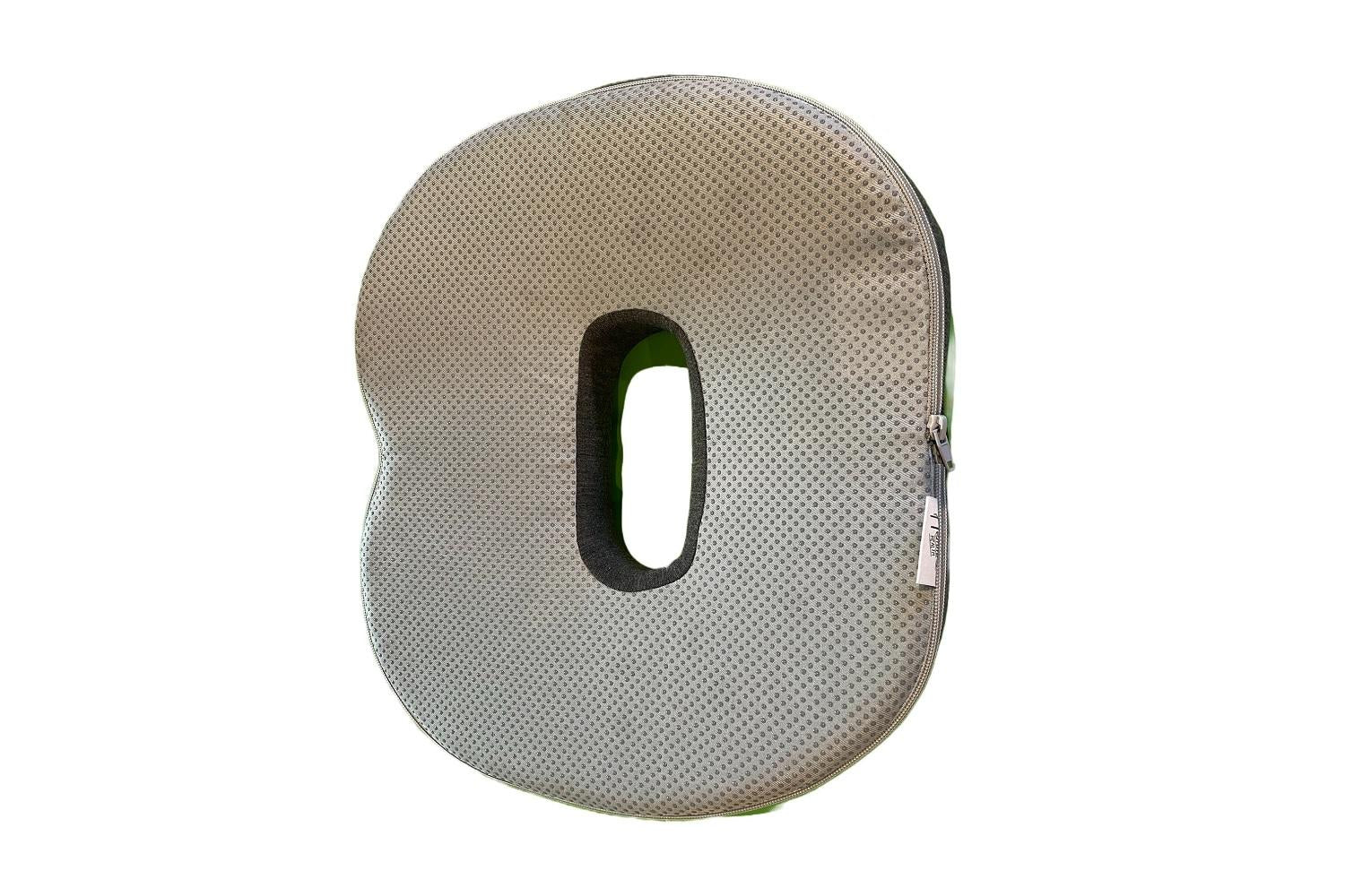 Hemmka Health Breathable Anatomical Ring Coccyx Cushion | Relief And Comfort Pillow | Sweatshirt Fabric / 3d & 4d Mesh | 44x39x8x4cm-2
