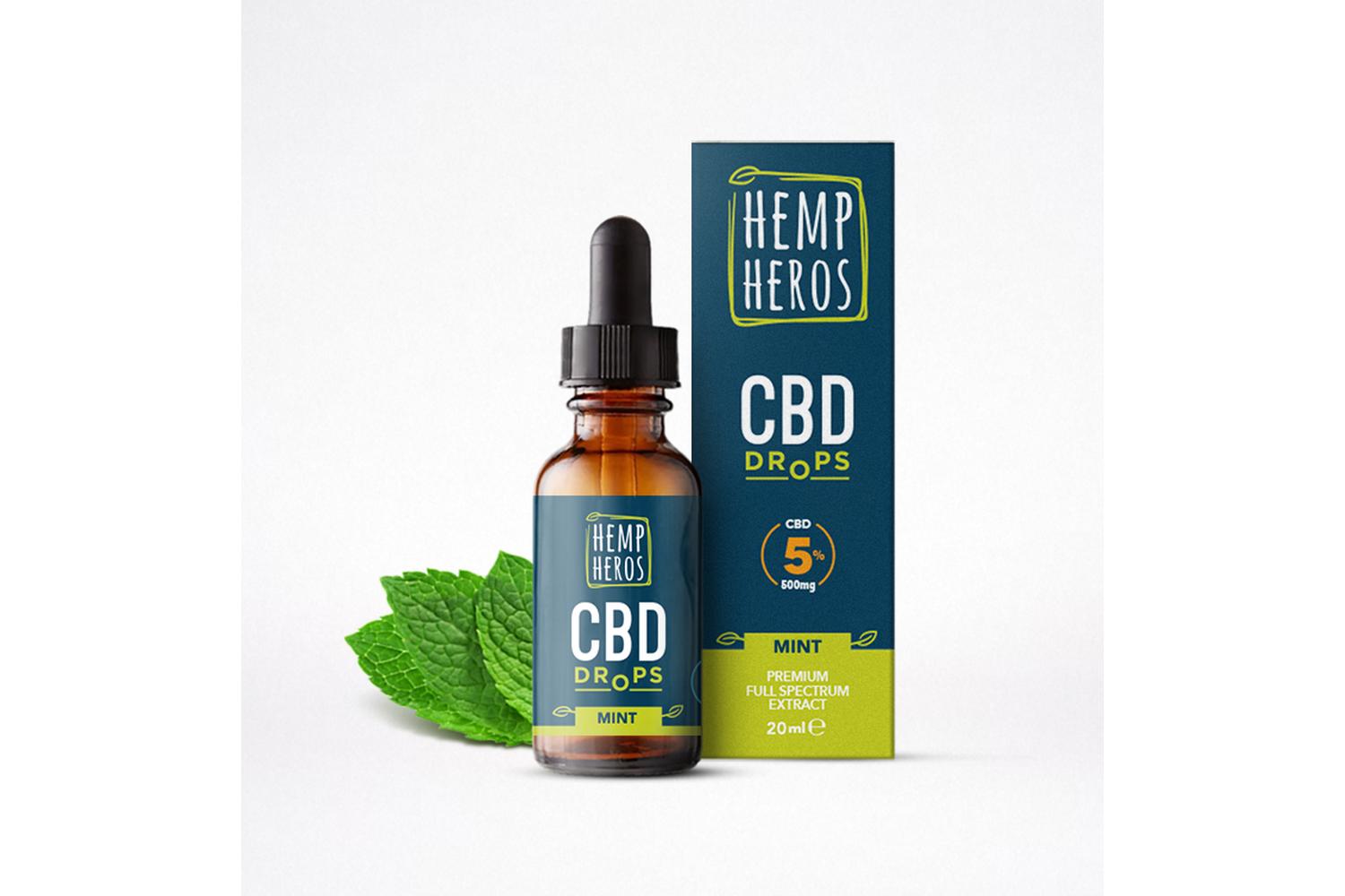Hemp Heros HH101 Full Spectrum CBD Oil | 20ml | Mint Flavour