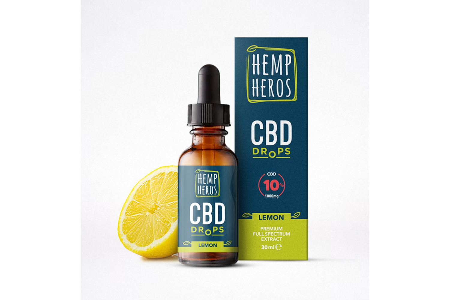 Hemp Heros HH102 Full Spectrum CBD Oil | 30ml | Lemon Flavour