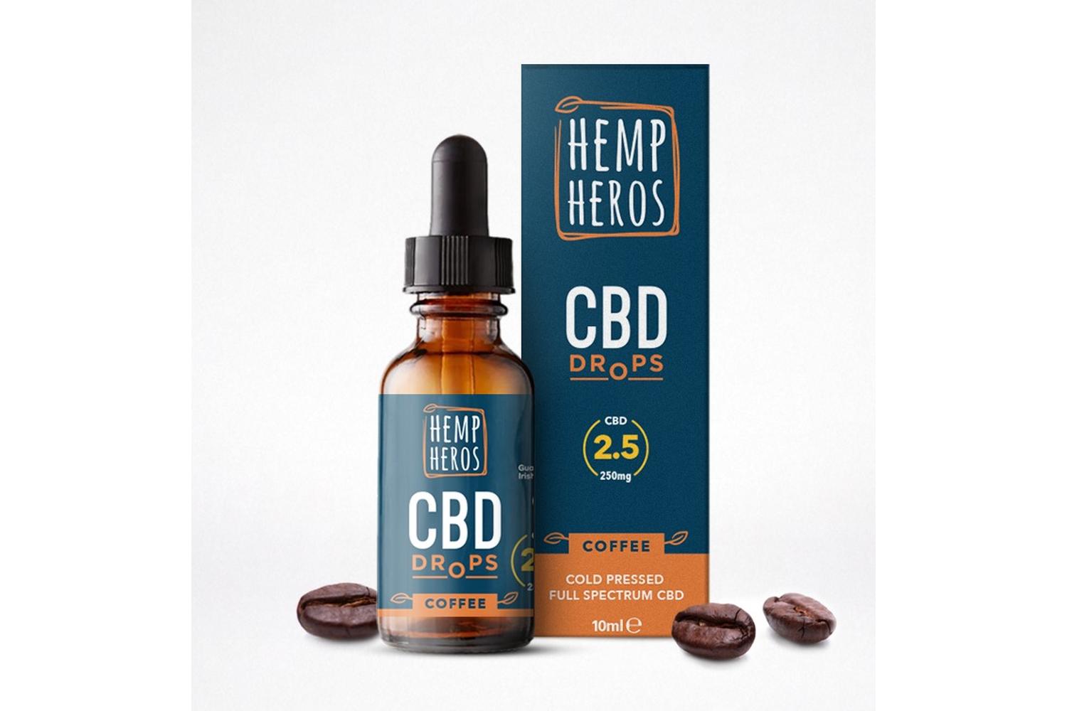 Hemp Heros Coffee Drops 250mg Cbd/cbda