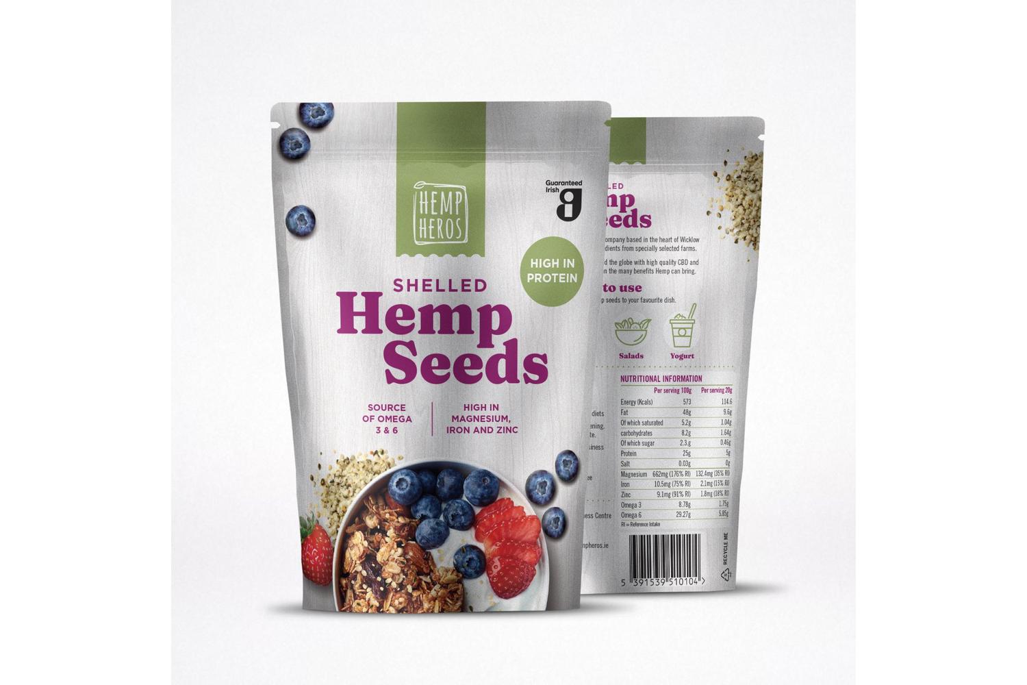 Hemp Heros Shelled Hemp Seeds