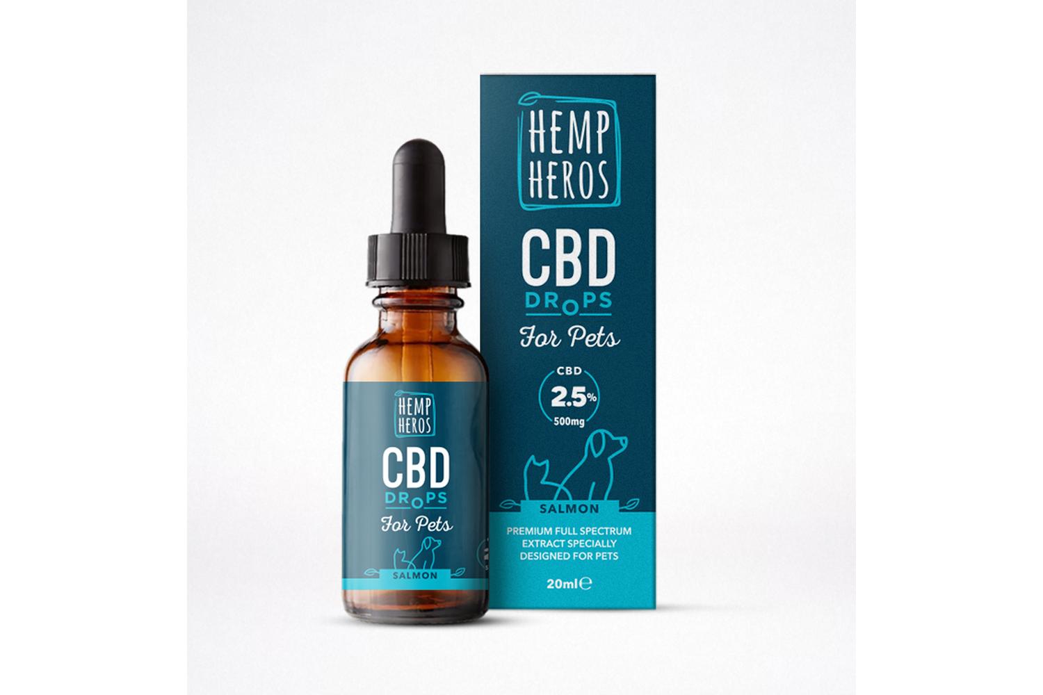 Hemp Heros CBD Drops for Pets | 500mg XL