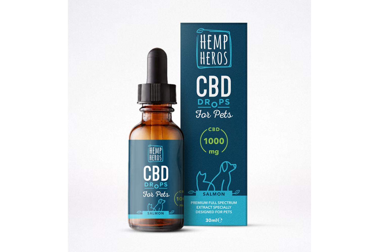 Hemp Heros CBD Drops for Pets | 1000mg