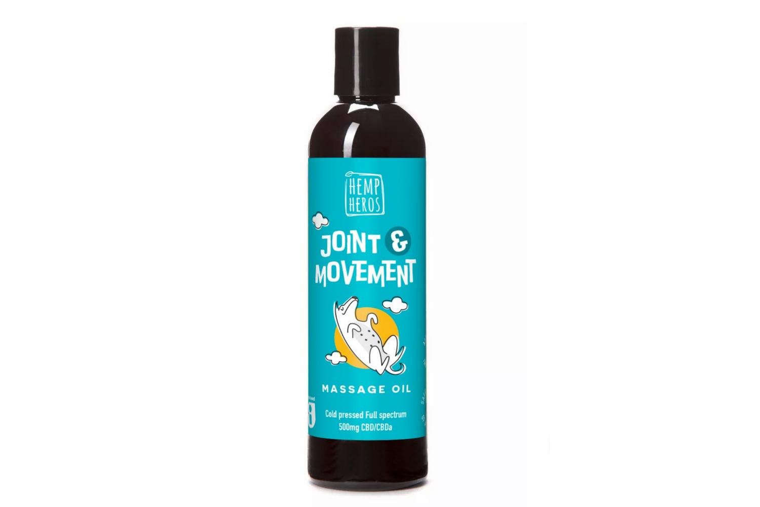 Hemp Heros HH119 Joint & Movement Massage Oil for Pets | 500mg
