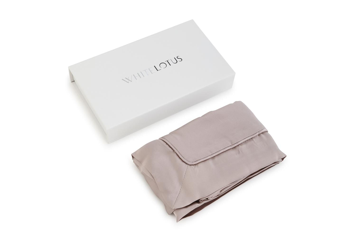 White Lotus PR07-0005 19 Momme Pure Silk Pillowcase | Pearl-4