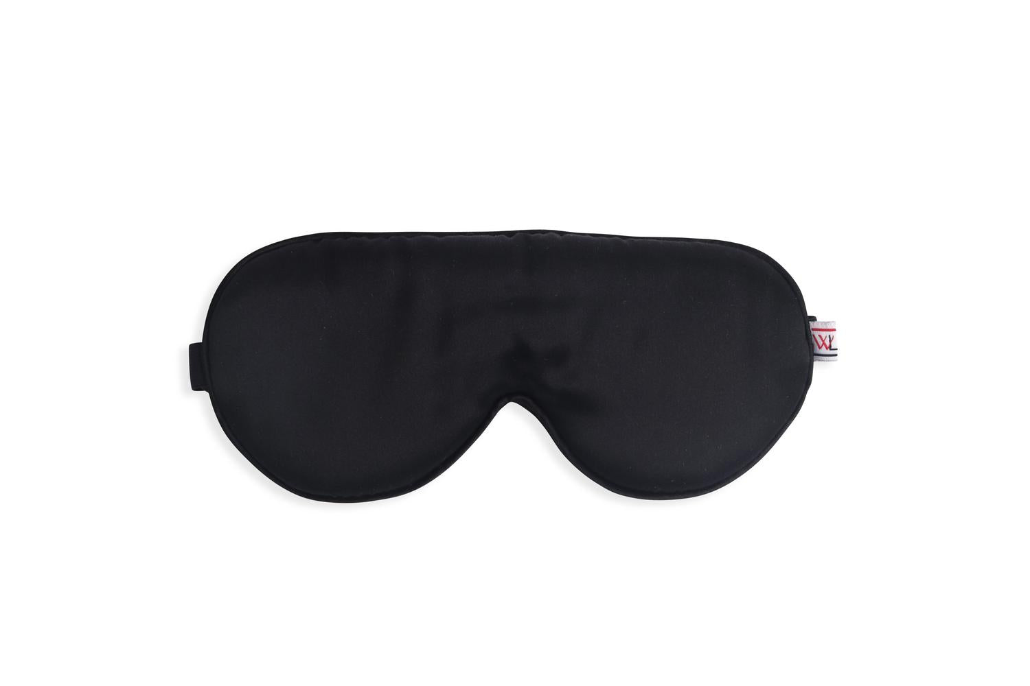 White Lotus PR80 100% Pure Silk Eye Mask | Black-3