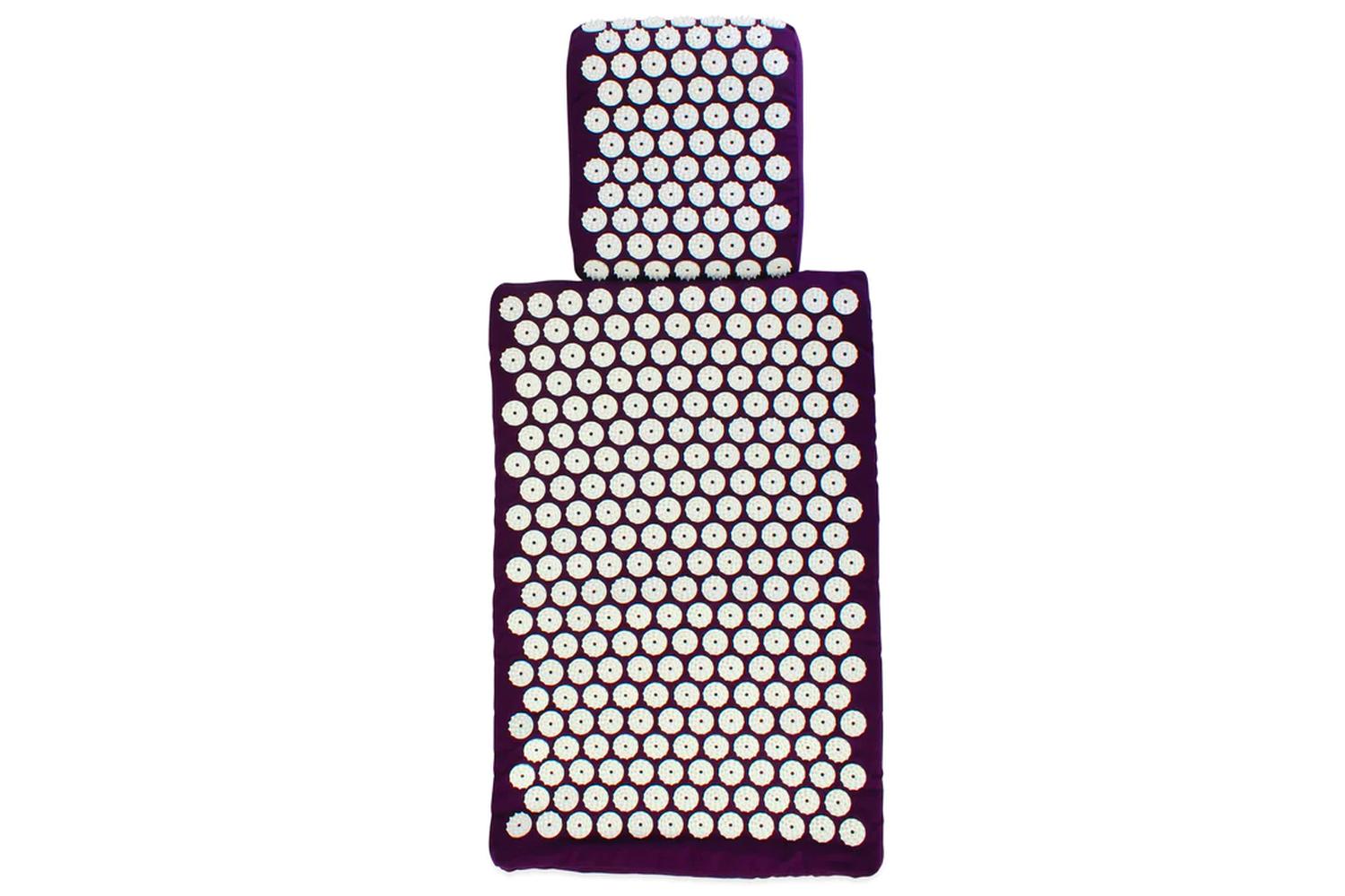 White Lotus Pr18 Memory Foam Acupressure Pillow | Purple-4