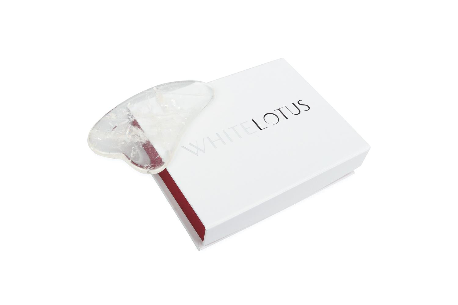 White Lotus Pr245 Clear Quartz Gua Sha