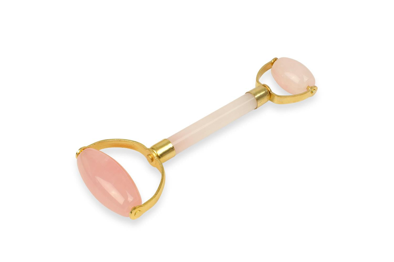 White Lotus Pr230 Double Headed Rose Quartz Roller-4