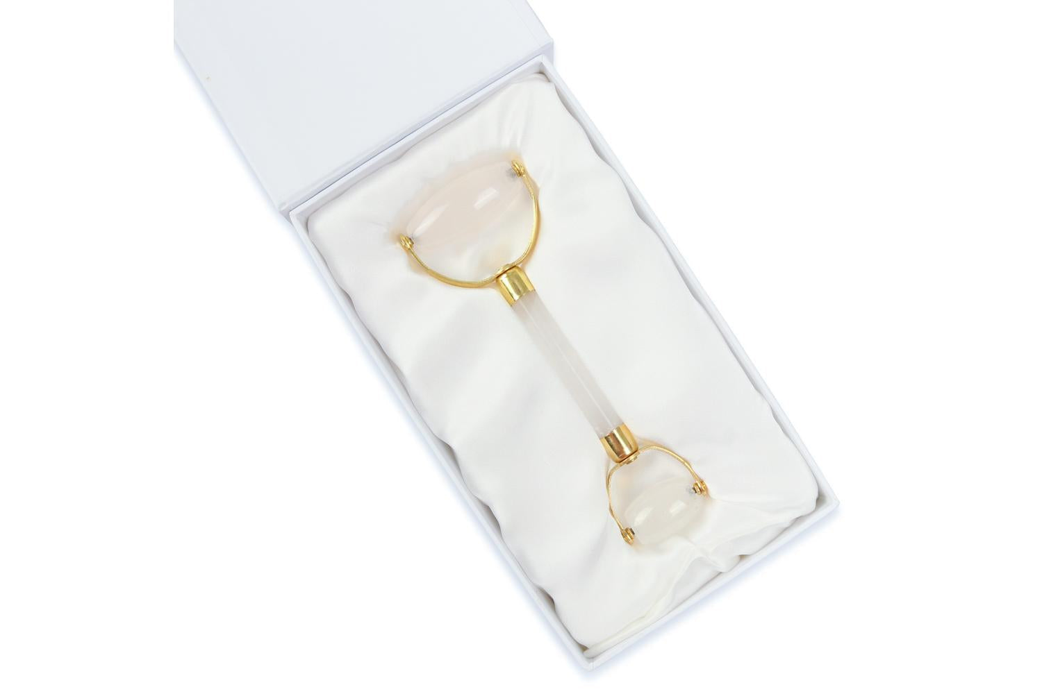 White Lotus Pr251 Double Headed Clear Quartz Roller-3