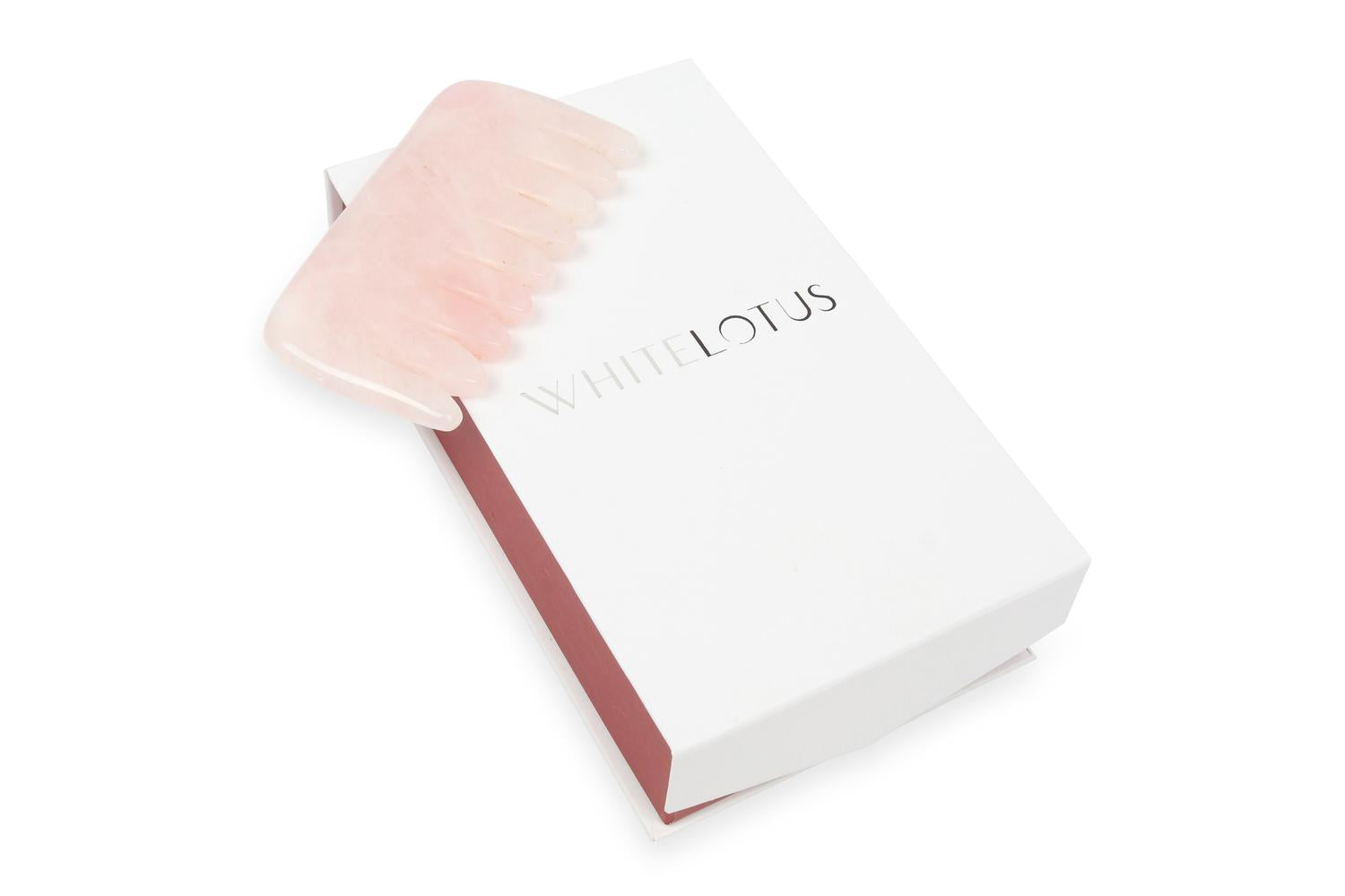 White Lotus Pr238 Rose Quartz Crystal Comb-3