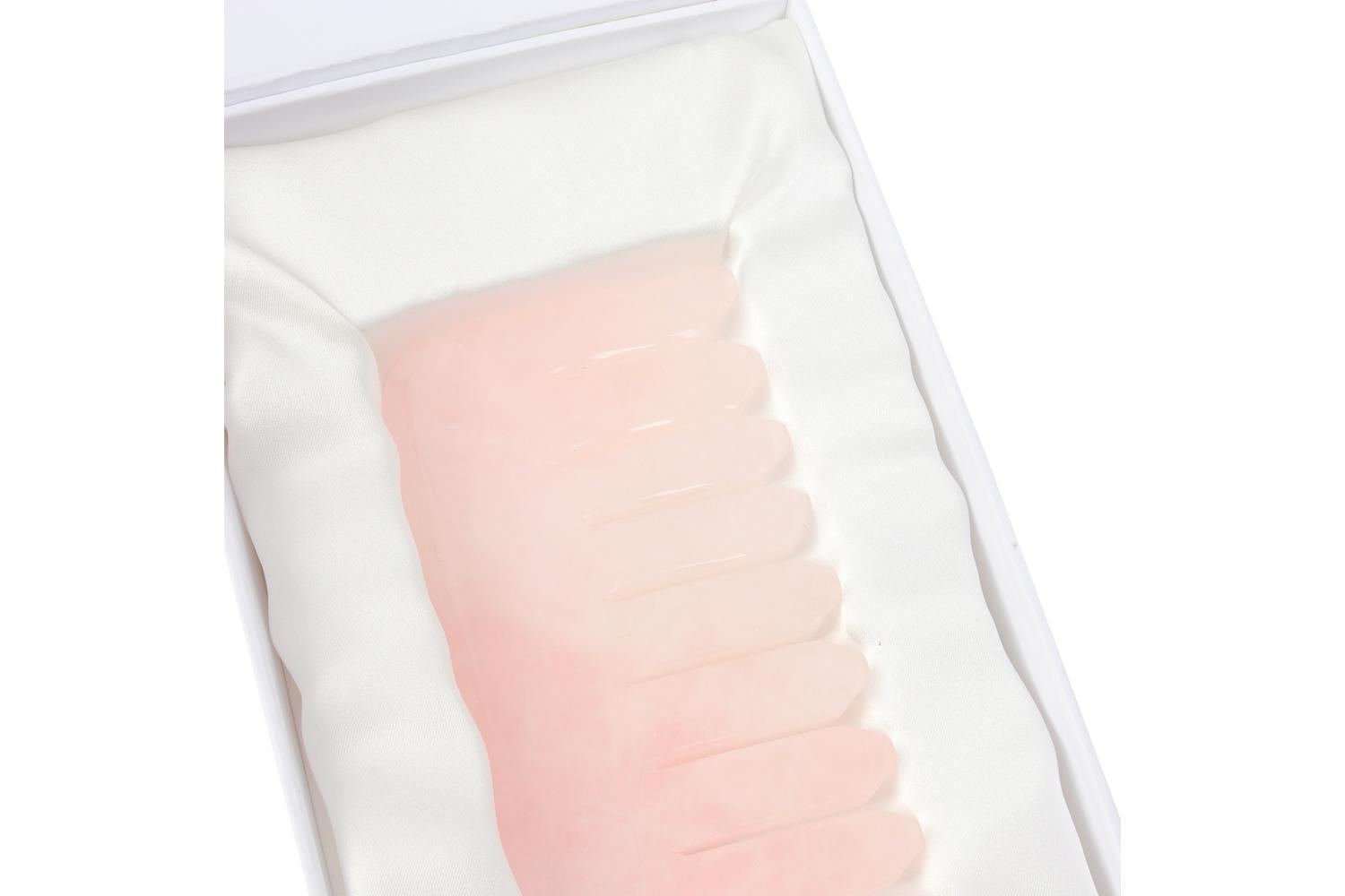 White Lotus Pr238 Rose Quartz Crystal Comb-4