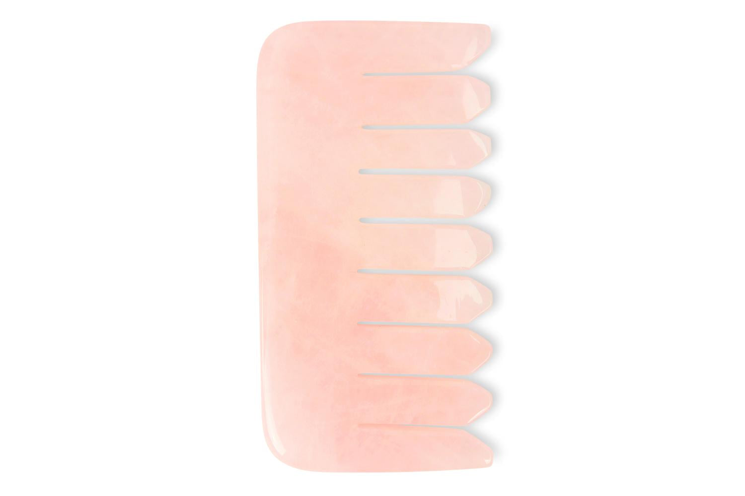 White Lotus Pr238 Rose Quartz Crystal Comb-5