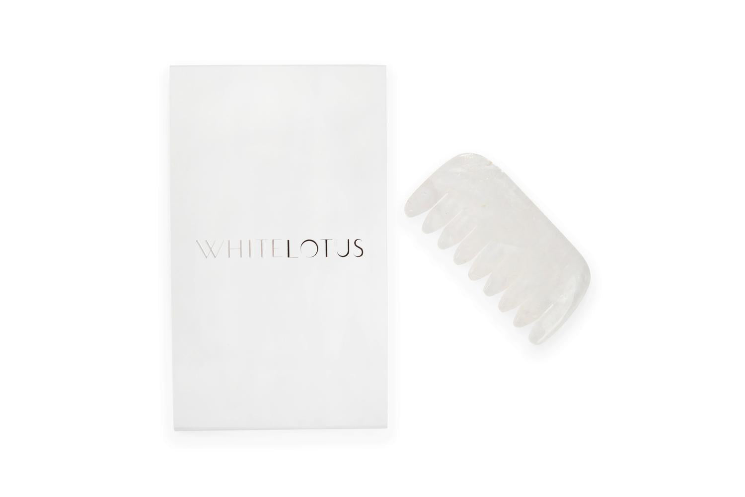 White Lotus Pr242 Clear Quartz Crystal Comb-2
