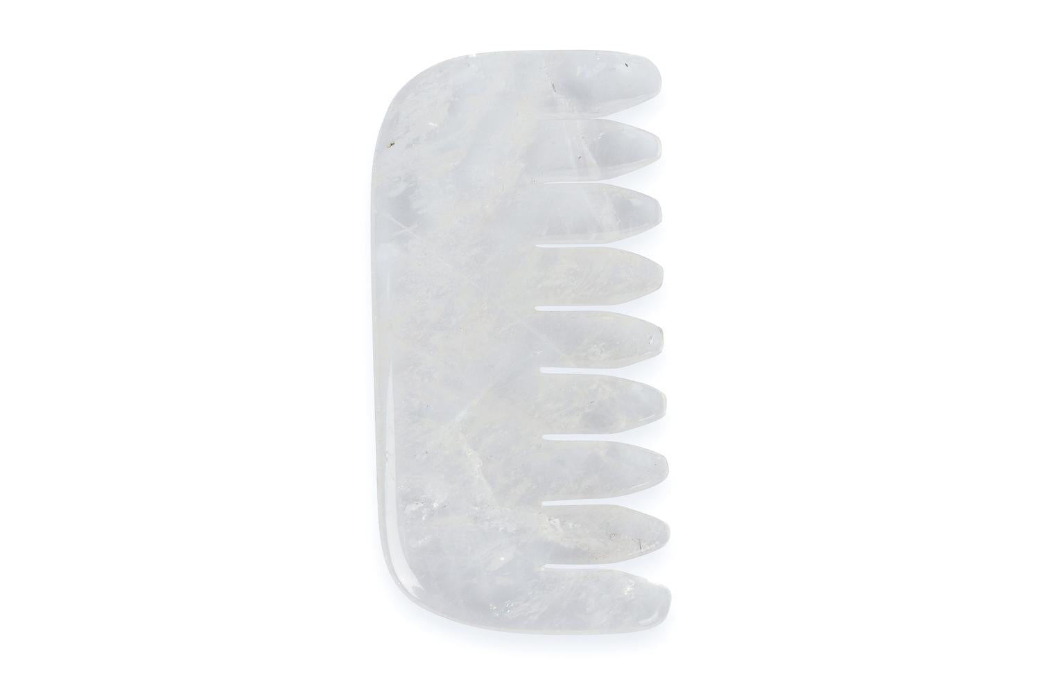White Lotus Pr242 Clear Quartz Crystal Comb-4