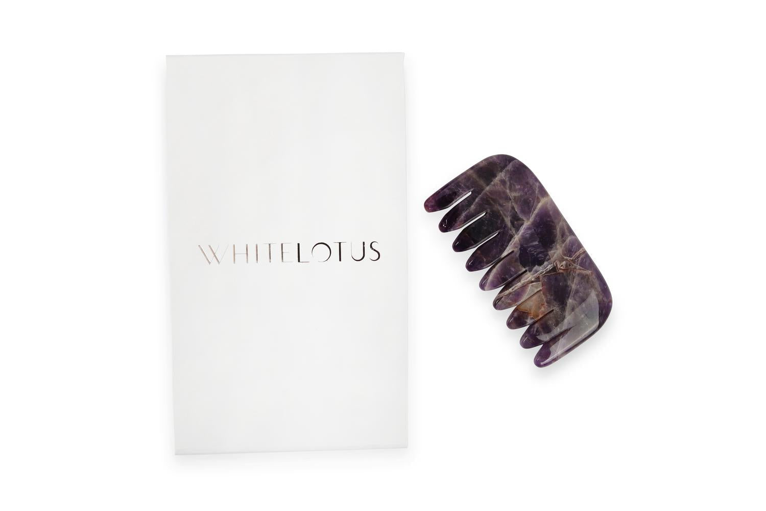 White Lotus Pr241 Amethyst Crystal Comb-3