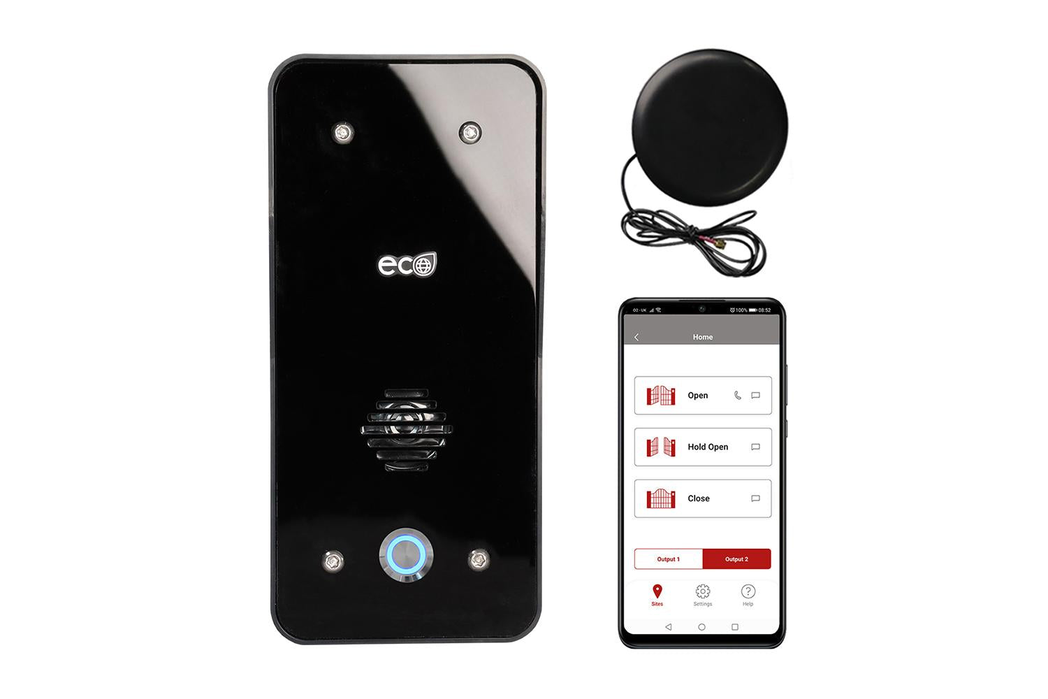 Aes Global Eco-prime-eb-eu - Eco Gsm Wall-mounted Security Intercom System
