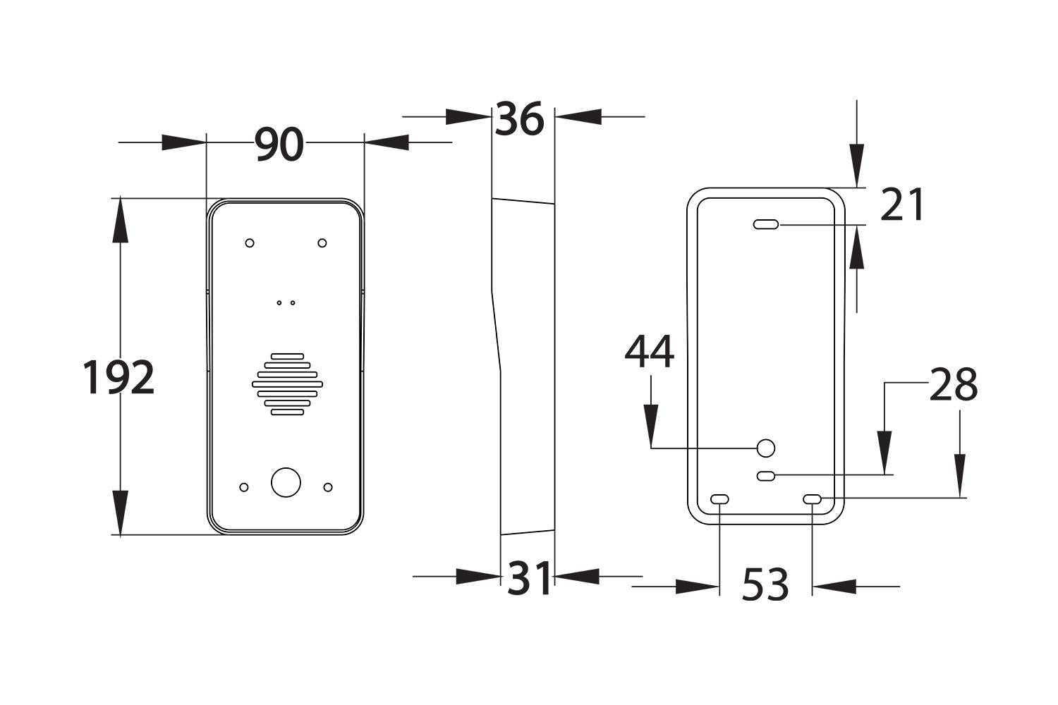 Aes Global Eco-lite-eb-eu: Gsm Lite Wall-mounted Intercom For Ultimate Home Security.-5