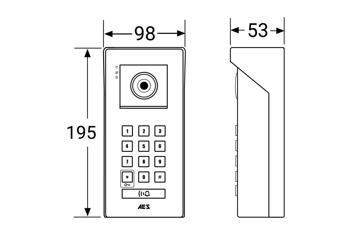 Aes Global Opyn-4g-ibk - Opyn 4g Wall-mounted Video 4g Intercom System-6