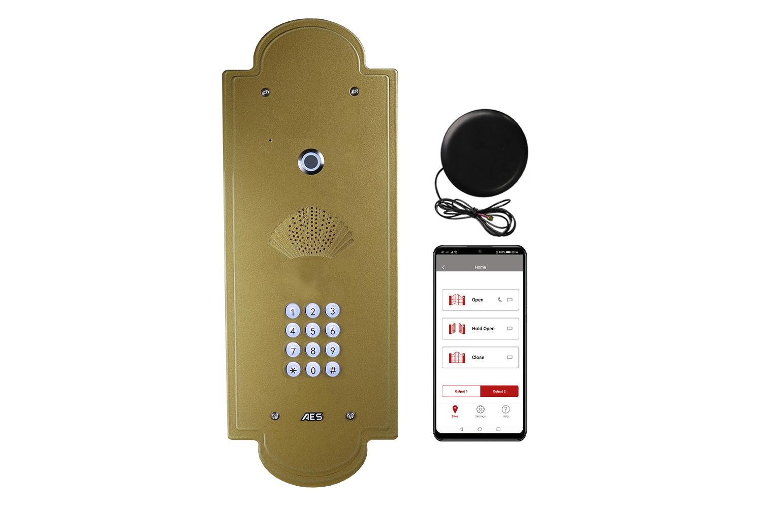 Aes Global Prime7-vfggk-eu - Prime7 4g Vintage Style Flush Fit - Advanced Intercom Security System