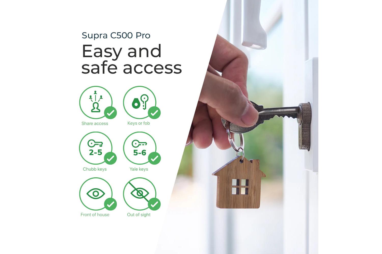 Supra C500 Pro KeysafeÂ™ Key Box Secure Security System Ideal For Family Homes And Businesses-4