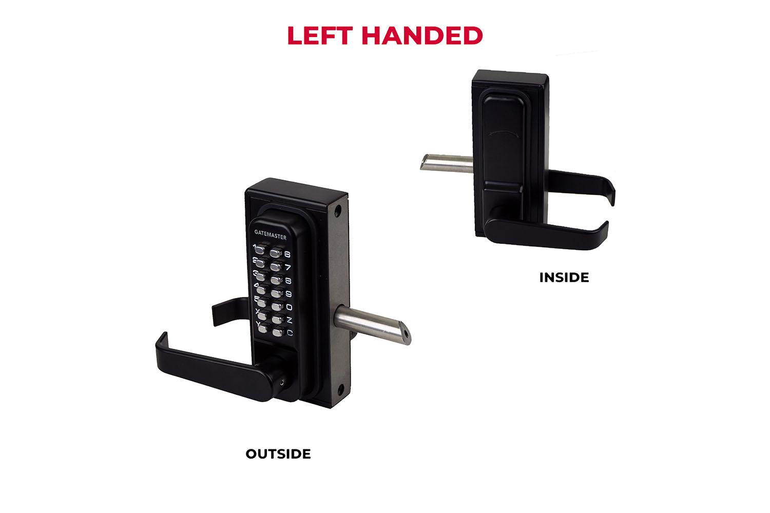 Gatemaster Superlock Bdgsl4060l Digital Single-sided Left Hand Gate Lock With Lever Handles - Deluxe Security Lock System-3