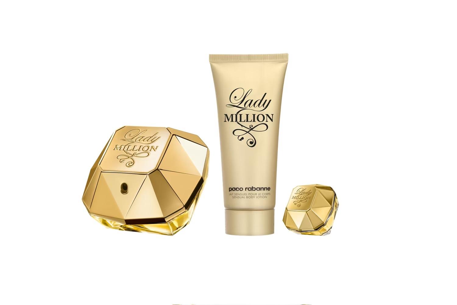 Paco Rabanne Lady Million Gift Set Eau De Parfume 80ml With Body Lotion 100ml And Eau De Parfum 5ml-2