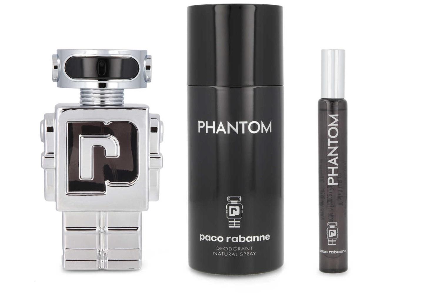 Paco Rabanne Phantom Gift Set Eau De Toilette 100ml With Deodorant 150ml And Eau De Toilette 10ml-2