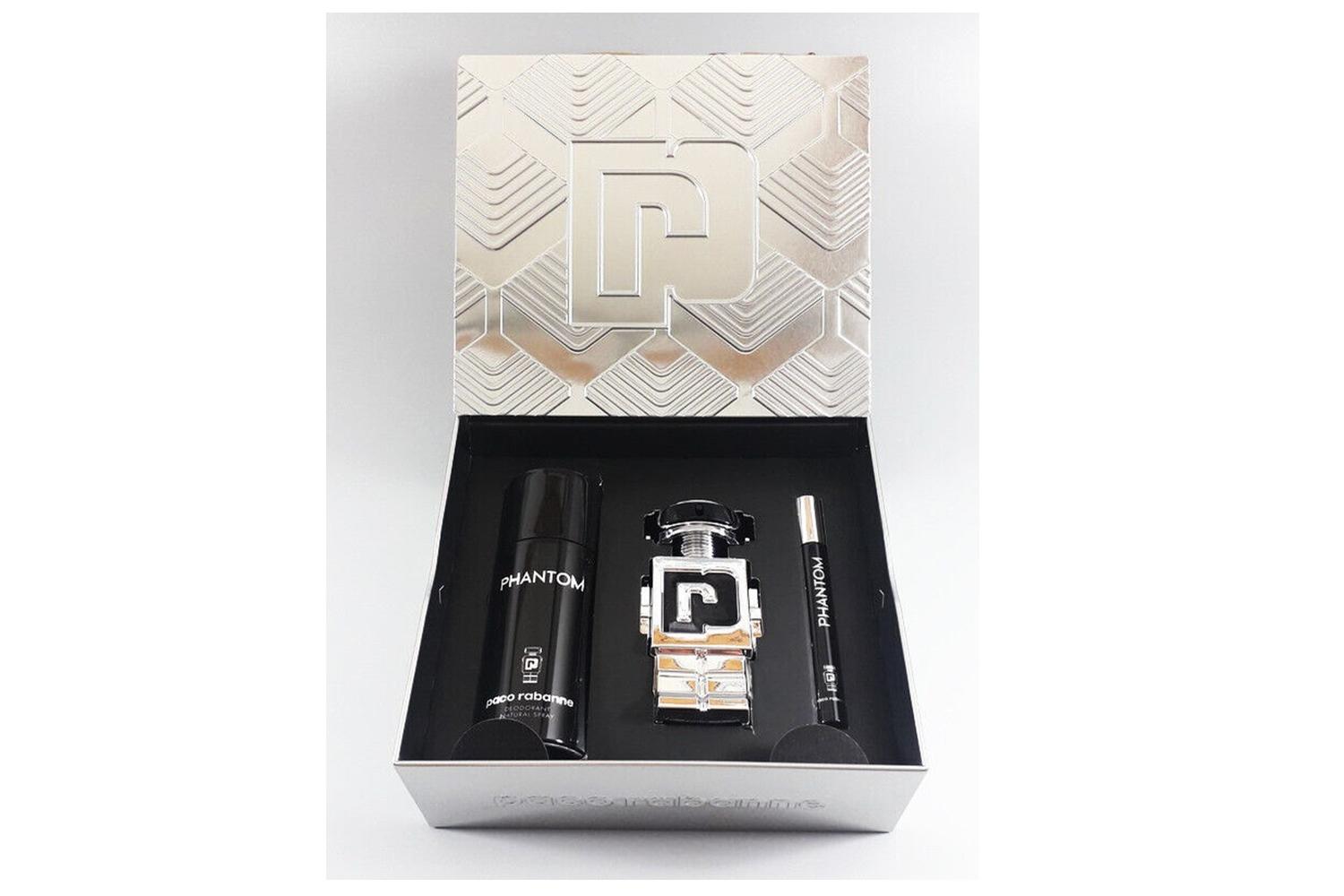 Paco Rabanne Phantom Gift Set Eau De Toilette 100ml With Deodorant 150ml And Eau De Toilette 10ml-3