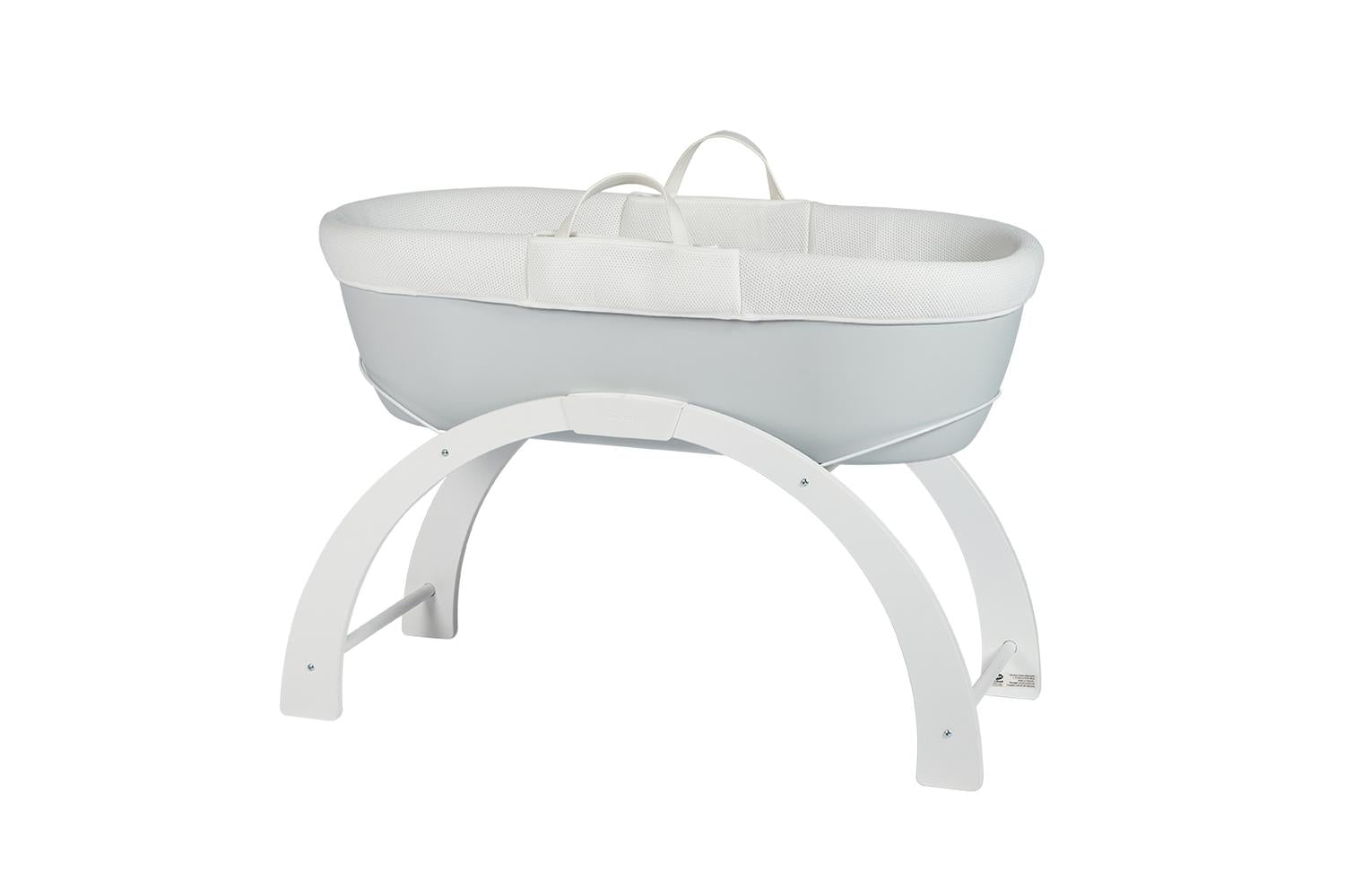 Shnuggle Dreami Moses Basket & Stand | Grey