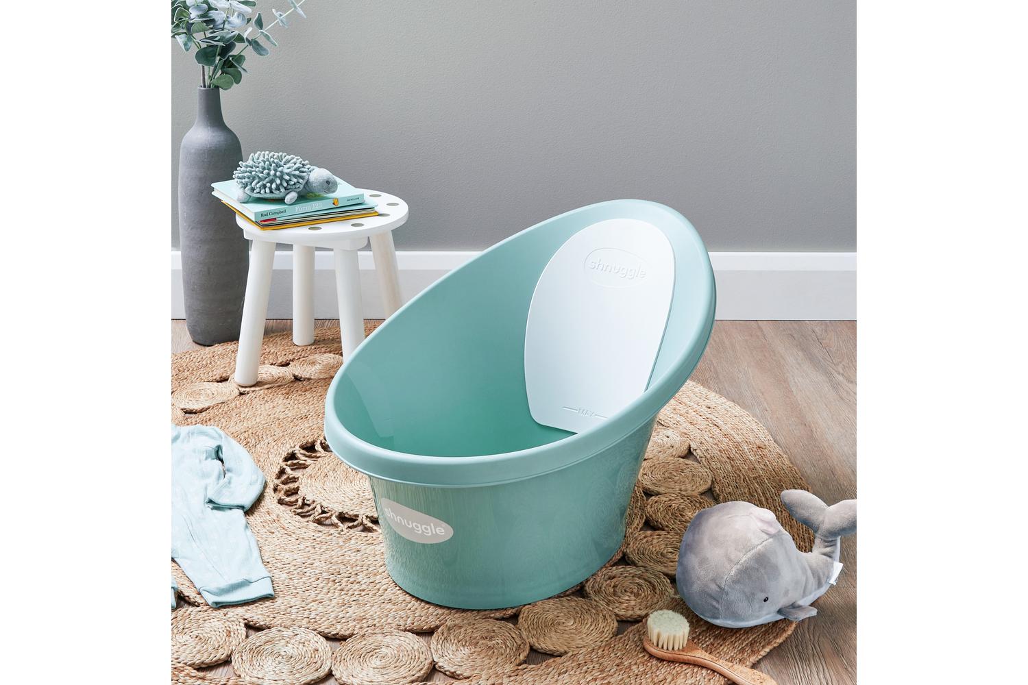 Shnuggle Compact Baby Bathtub with Bum Bump-2