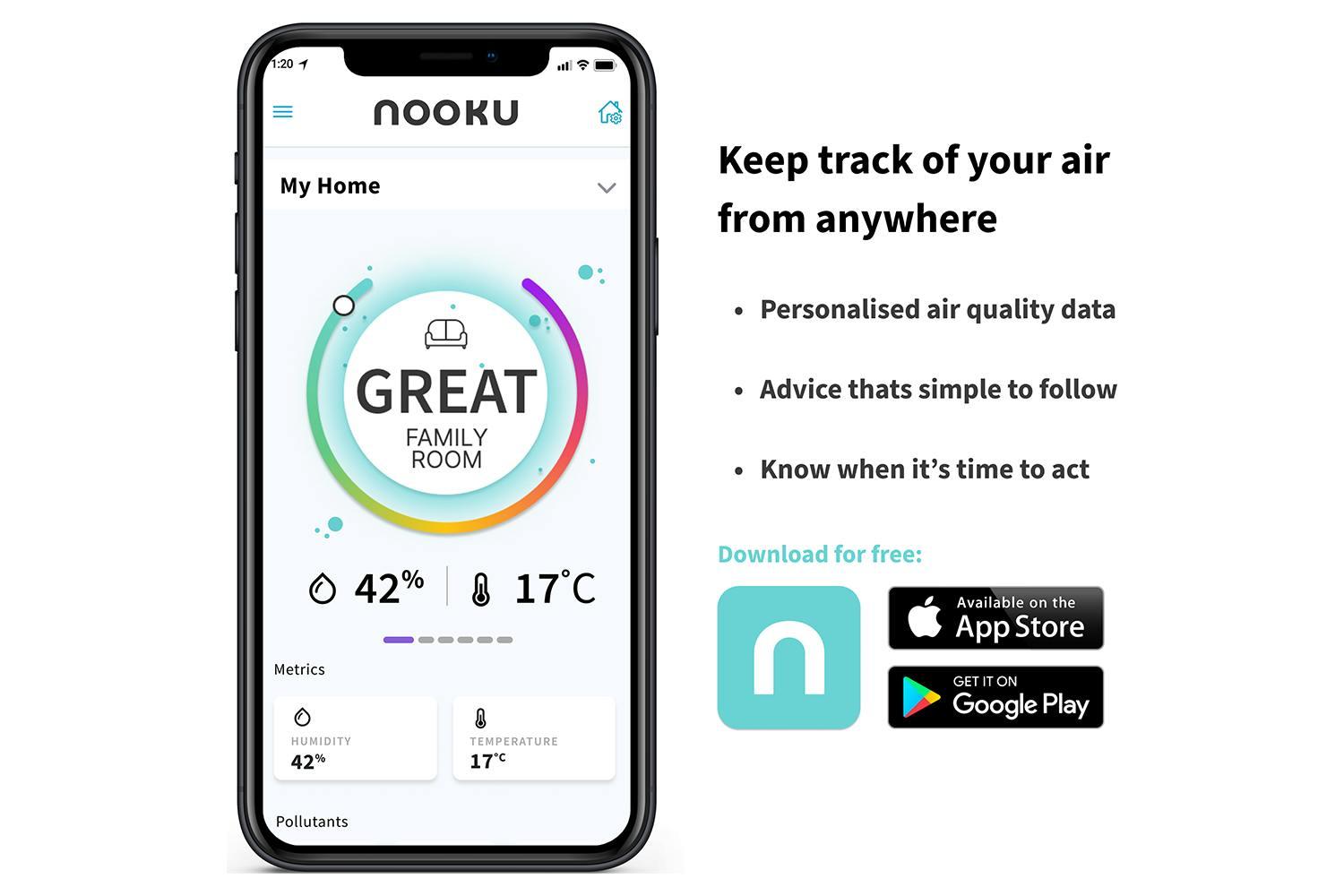Nooku Indoor Mini Air Quality Monitor-6