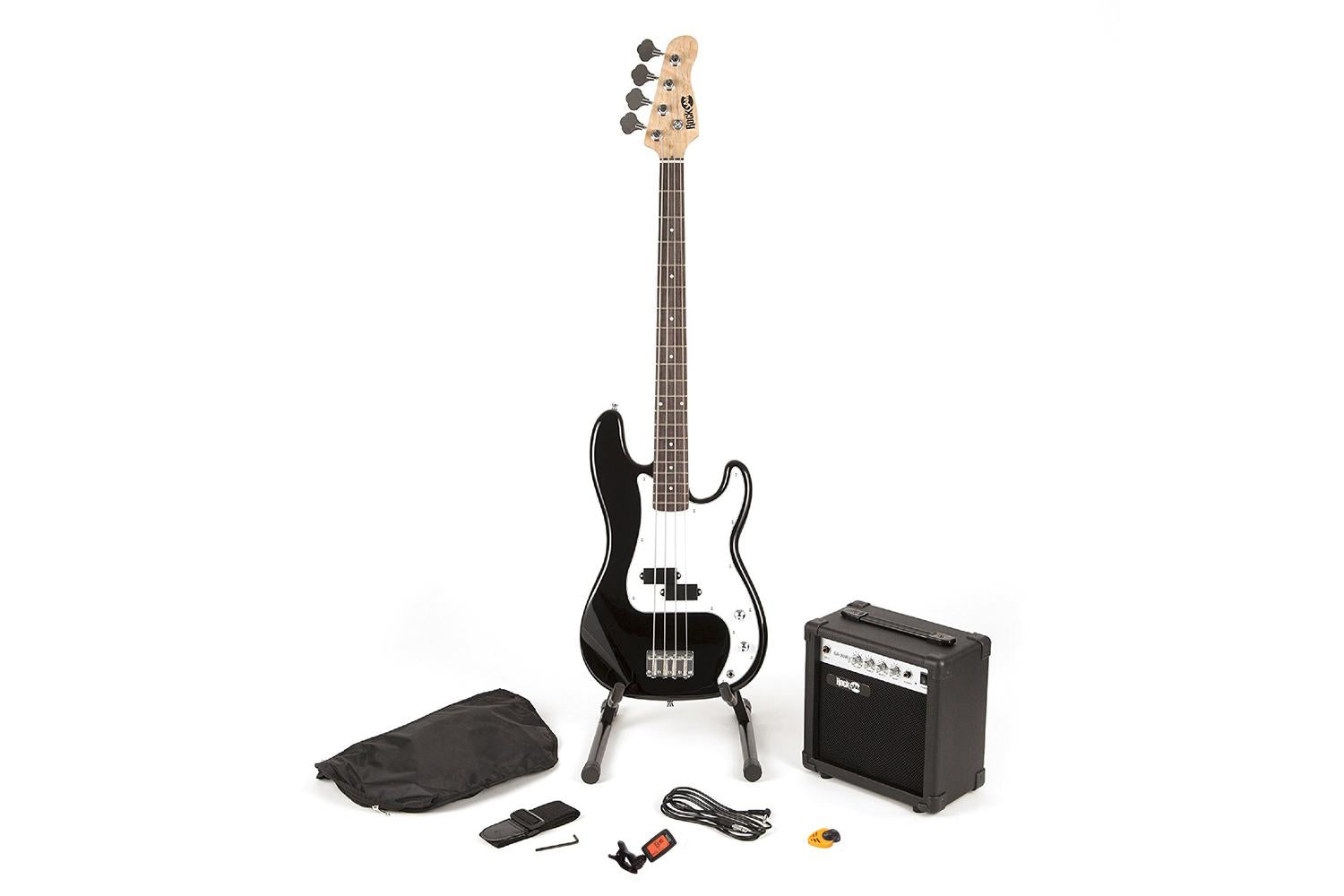 RockJam RJBG01-SK-BK Bass Guitar Super Kit | Black