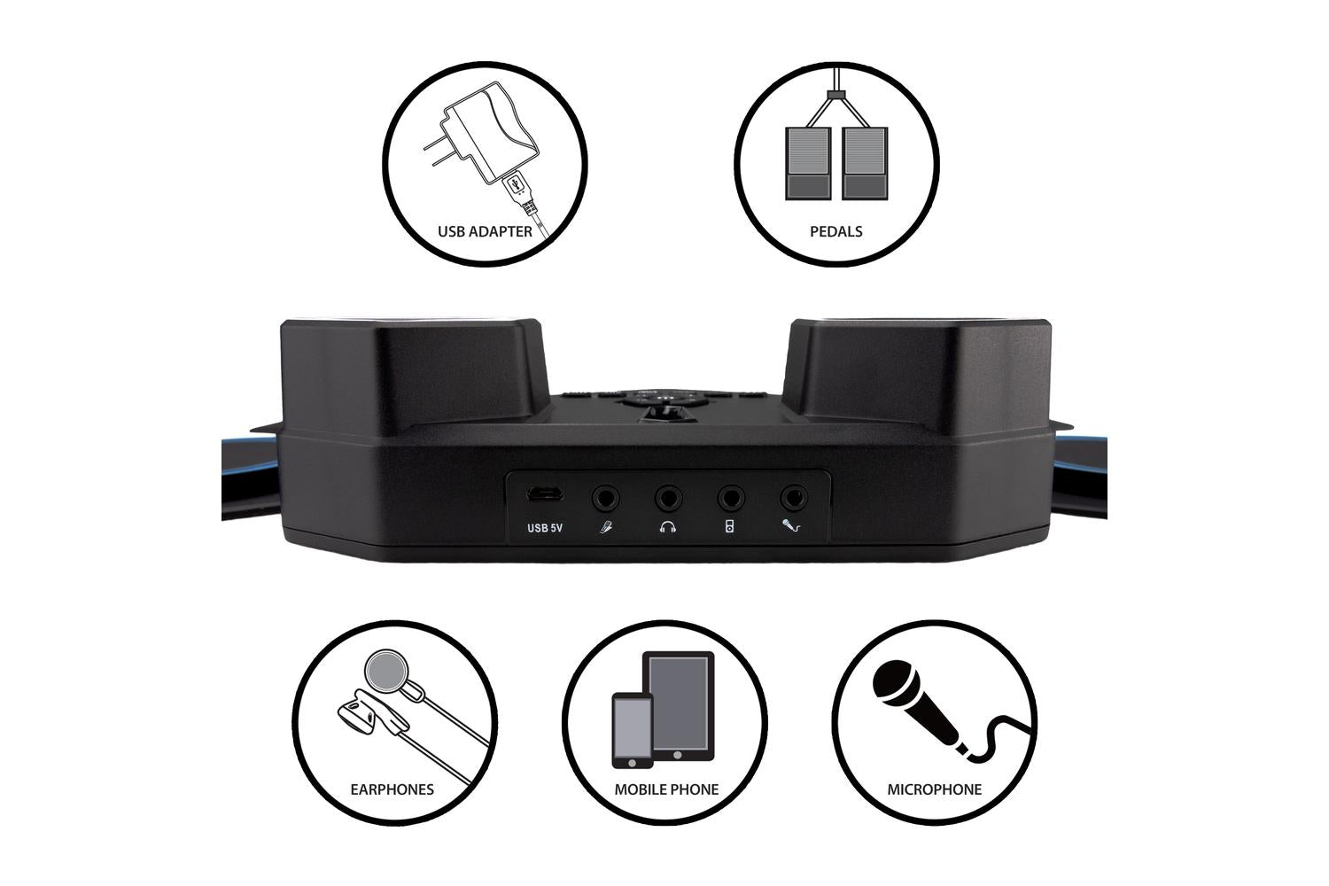 RockJam RJRD900 Roll Up Bluetooth Drum Kit-6