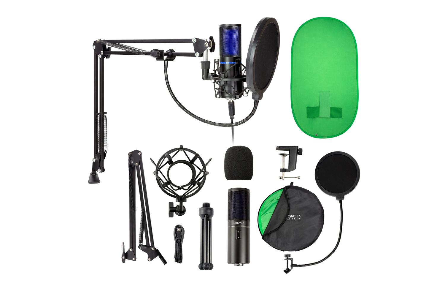Strmd Vlogging Superkit With Carioid Microphone & Popup Green Screen