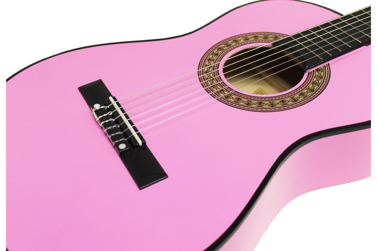 Martin Smith 36 Inch Classical Junior Acoustic Guitar - Pink-3