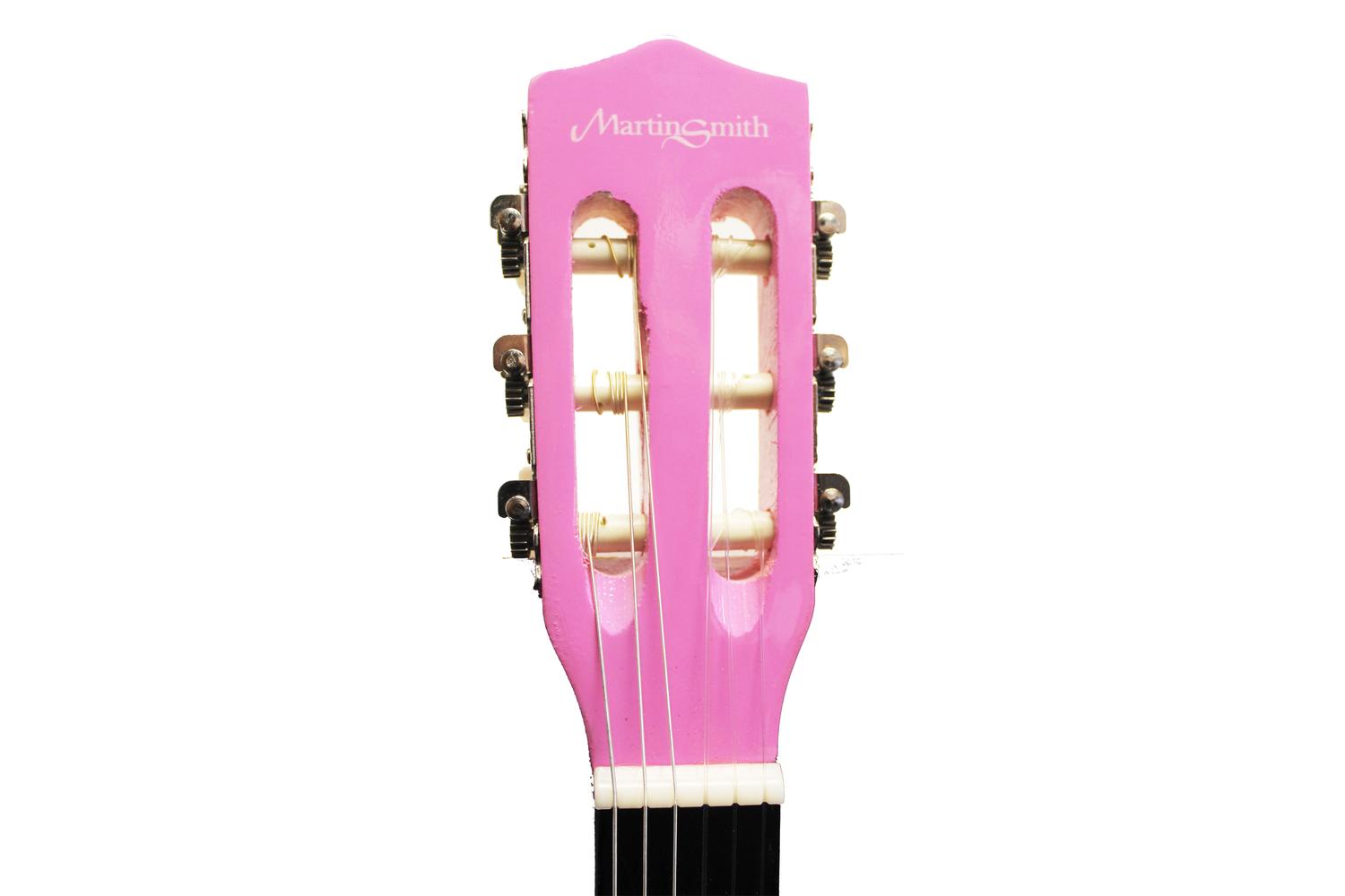 Martin Smith 36 Inch Classical Junior Acoustic Guitar - Pink-4
