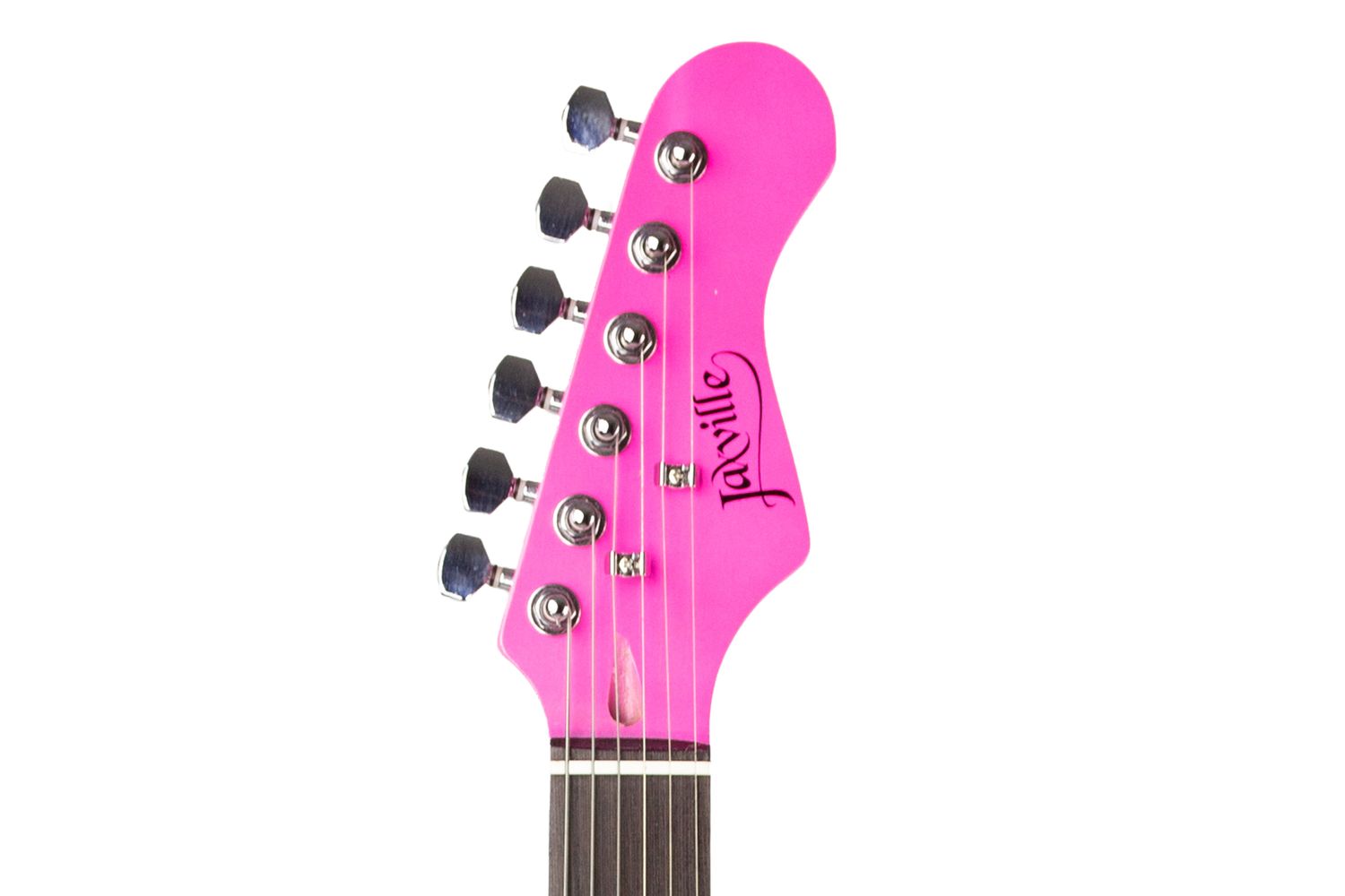 Rockjam 259304 - Jaxville Pink Punk Guitar Package-6