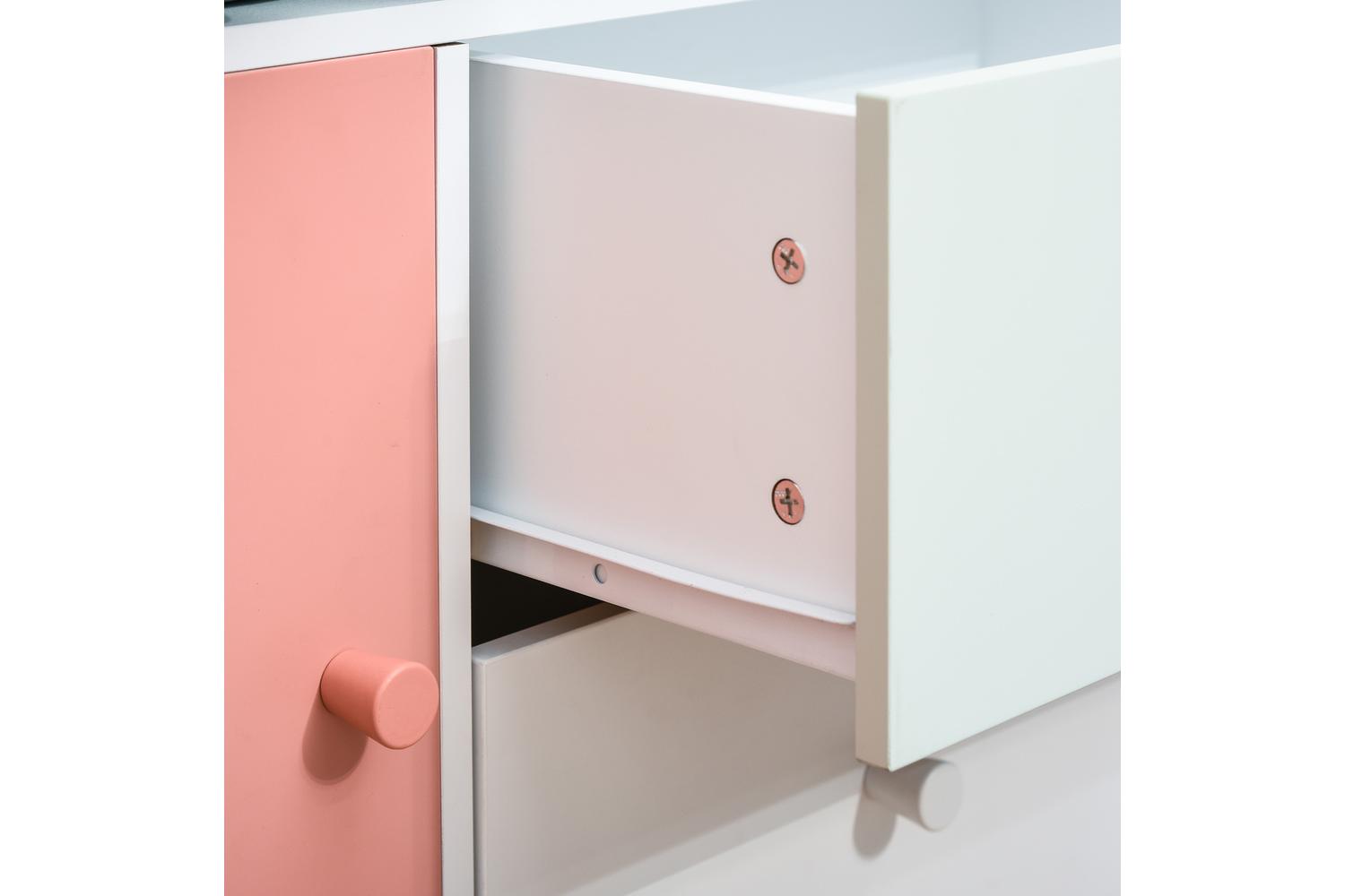 Homcom 311-029PK Kids Bookshelf and Storage | Pink-6