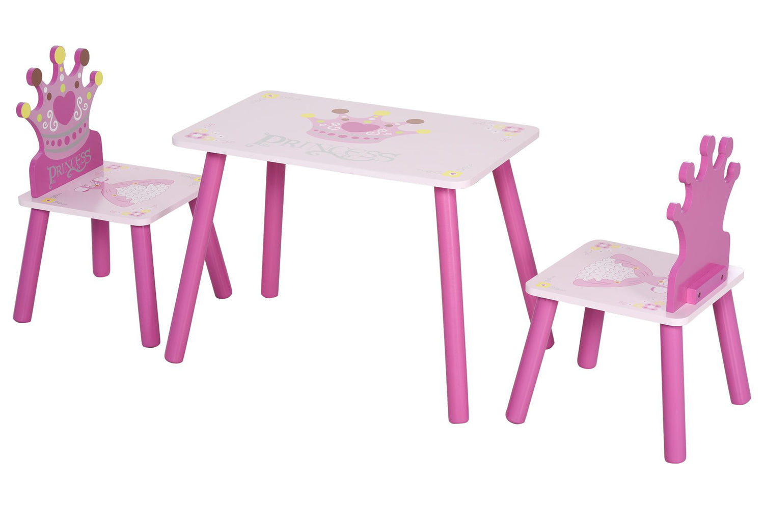 Homcom 312-015 Kids Desk and Chair Set | Pink