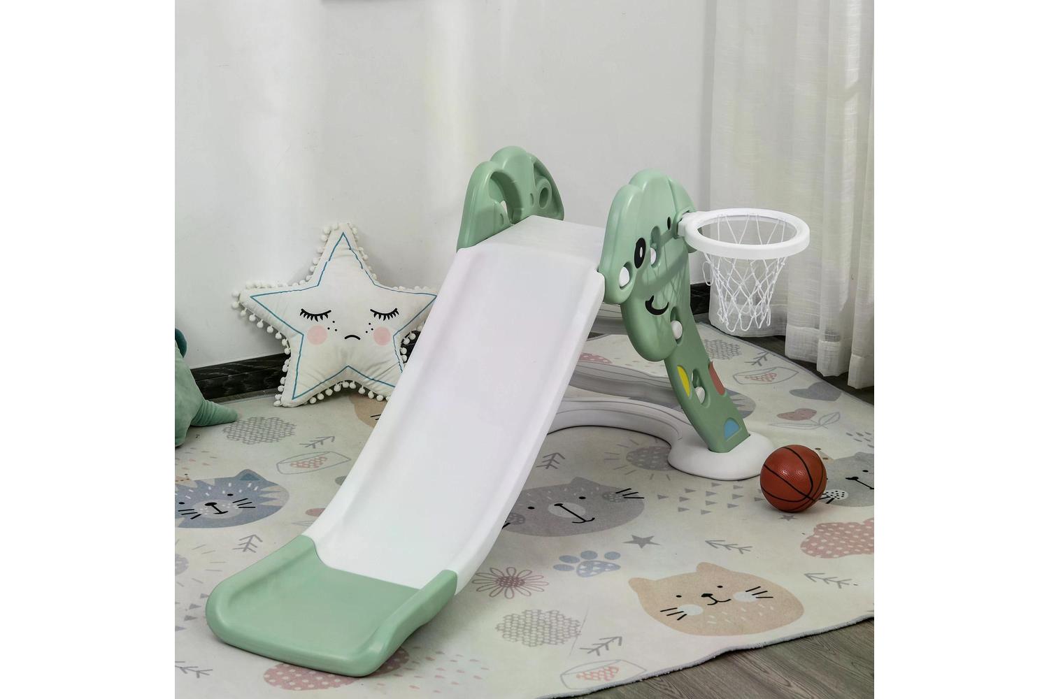 Homcom 331-004GN Freestanding Slider Playset