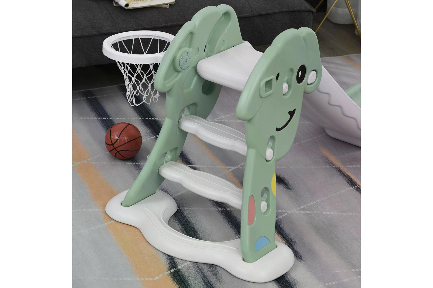 Homcom 331-004GN Freestanding Slider Playset-6
