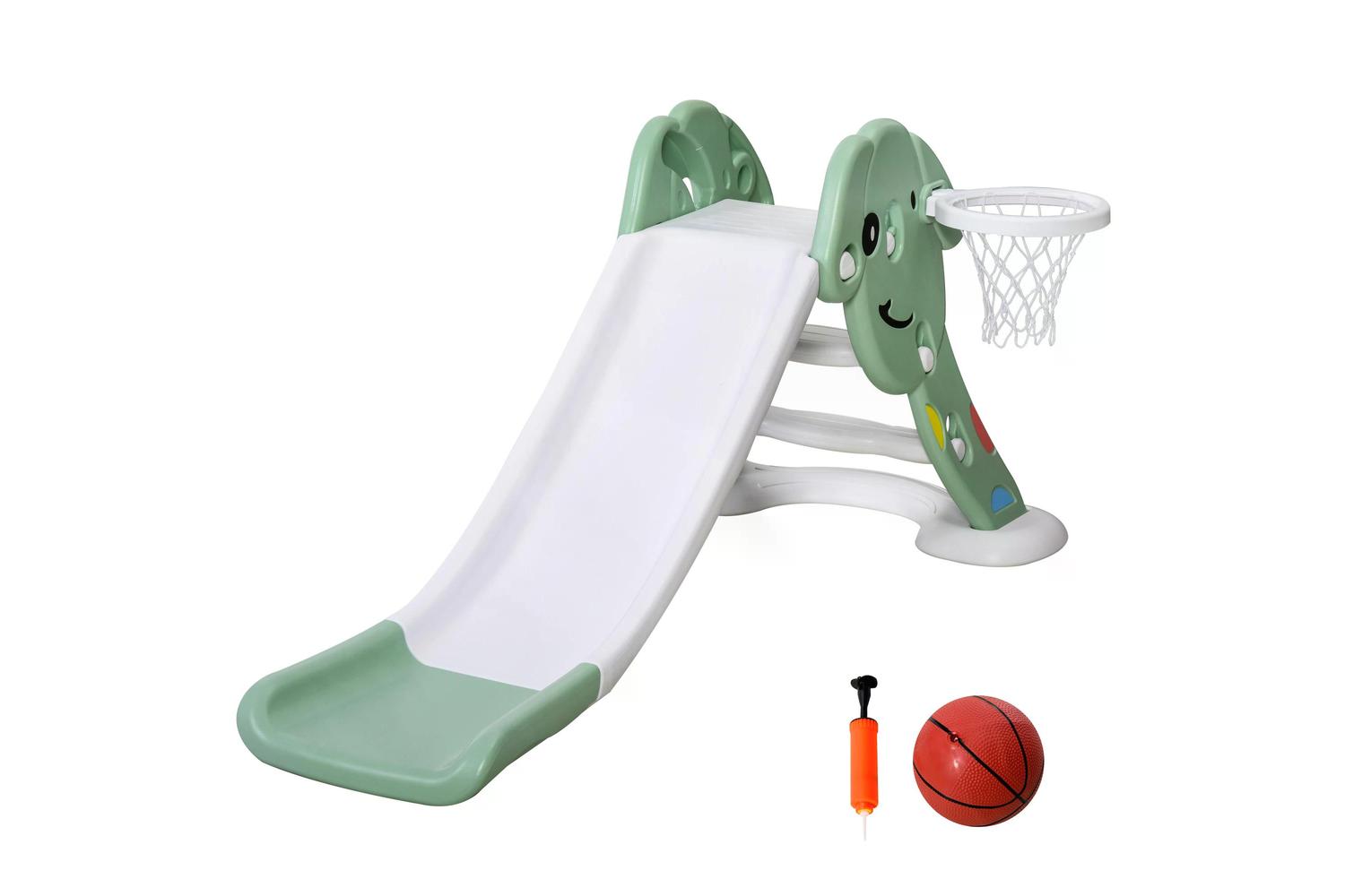 Homcom 331-004GN Freestanding Slider Playset-8