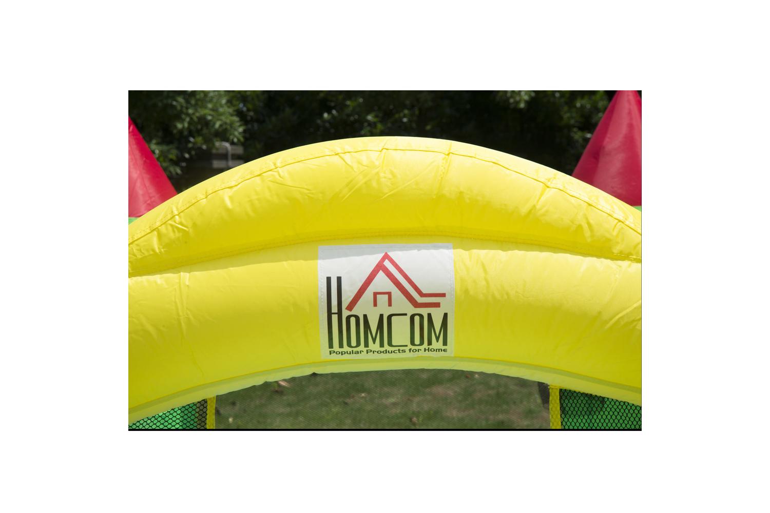 Homcom 342-003 Nylon Inflatable Bouncy Castle | Multi-Colour-7